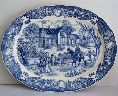 Antique Blue And White Plates Art And Collectibles Collectibles