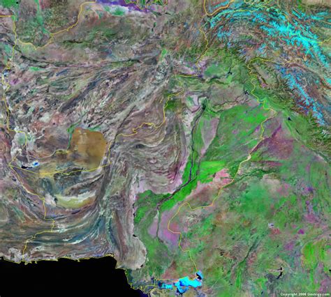 In the western states, the topo map includes township and range markings, which once the topo map is downloaded to google earth, its transparency can be adjusted to let the satellite imagery show through. Pakistan Map and Satellite Image