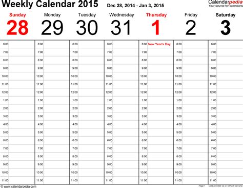 Your Source For Calendars Weekly Calendar Template Weekly Calendar