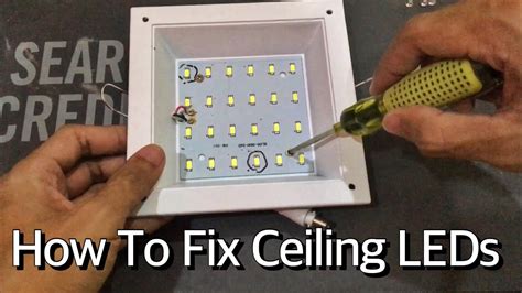 How To Fix Flickering Led Ceiling Lamp Youtube