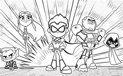 Teen Titans Go Coloring Pages Characters Xcolorings
