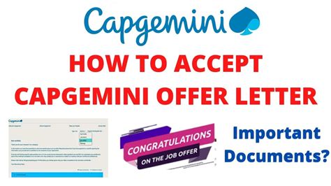 How To Accept Capgemini Offer Letter Capgemini Joining Letter 2022