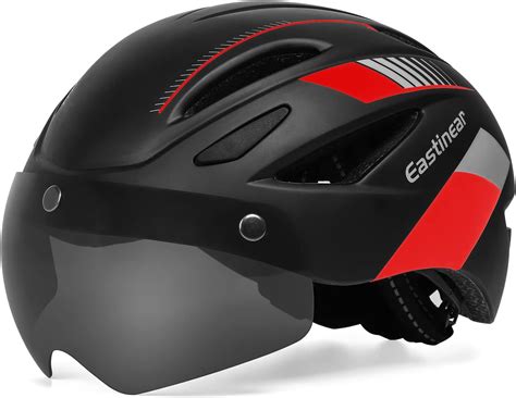 Eastinear Adults Bike Helmet Magnetic Goggle Cycling Helmet With Usb