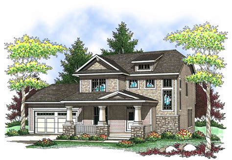 Two Story Craftsman With Front Porch 89659ah Architectural Designs