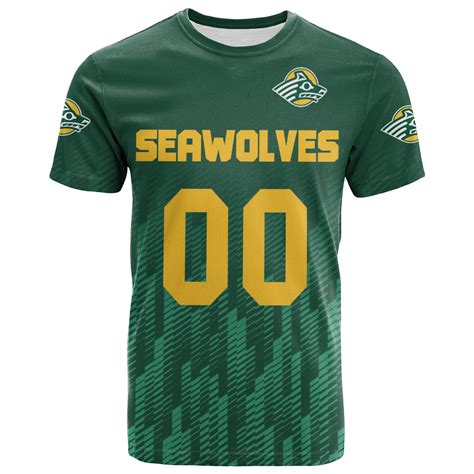 Buy Alaska Anchorage Seawolves T Shirt Logo Sport Ombre Ncaa Meteew