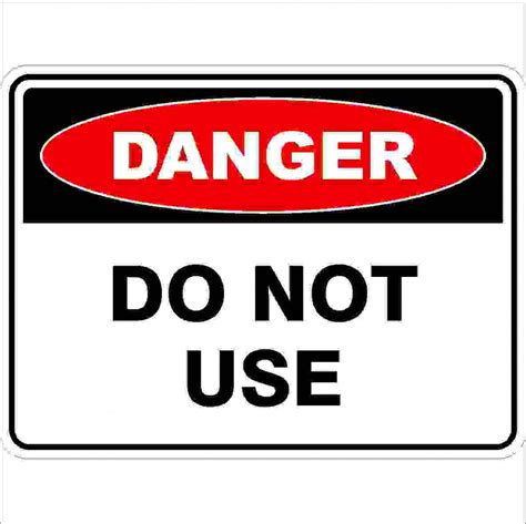 do not use buy now discount safety signs australia