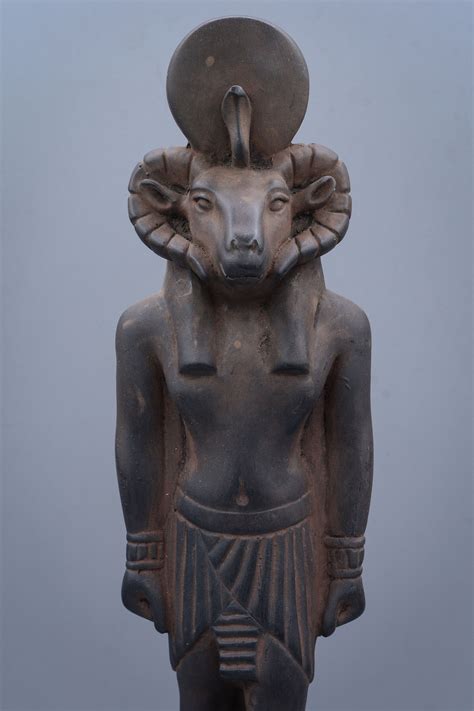 Statue Of Ancient Egyptian God Khnum Stone Made In Egypt Etsy