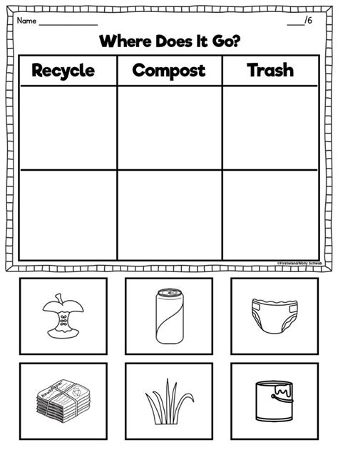 Earth Science First Grade Worksheets
