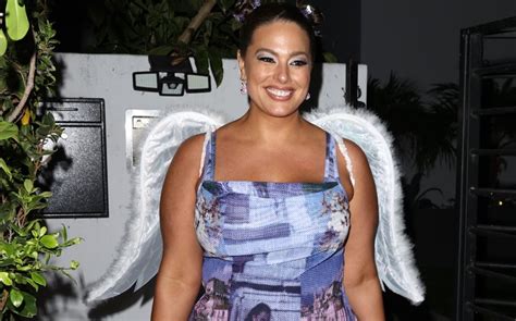 Ashley Graham Is A Y2k Angel In Minidress And Wedges At Halloween Party