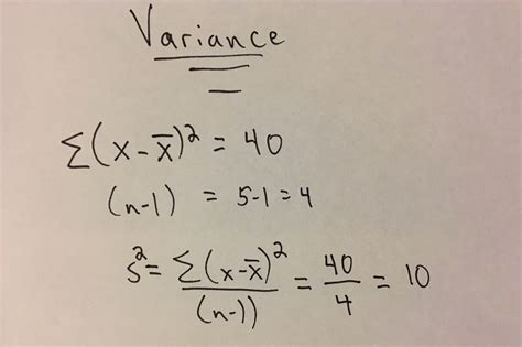 How To Calculate Standard Deviation If You Know The Variance Haiper