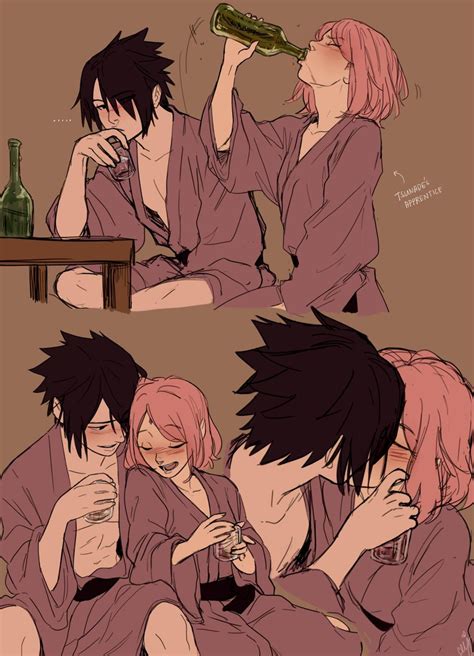 Haruno Sakura And Uchiha Sasuke Naruto Drawn By Ceejles Danbooru