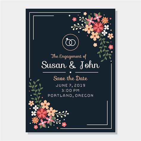Engagement Invitation Video Template Free Download Printable Templates