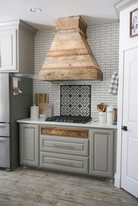 Table of contents instructions for how to build a wood range hood cover some more kitchen ideas you might enjoy Whitney's Kitchen Tour - Shanty 2 Chic