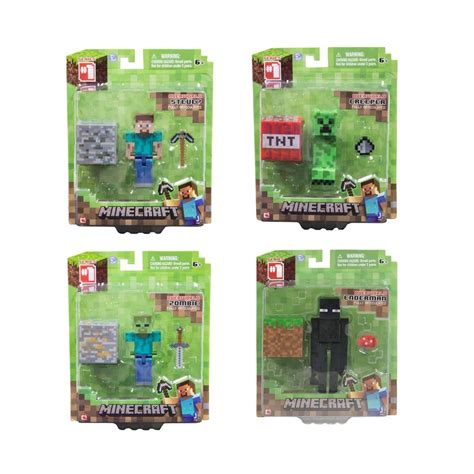 How to make 3d origami enderman tutorial diy. Lote 4 Figuras Minecraft Steve, Creeper, Enderman E Zombie ...