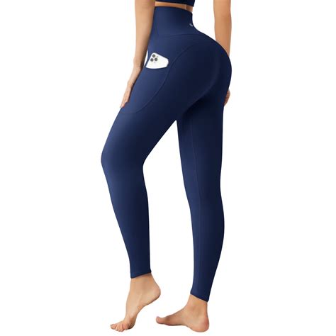 Womens Yoga Pants Sports Trousers Leggings With Pockets Letsfit Y01 High Waisted Elasticity