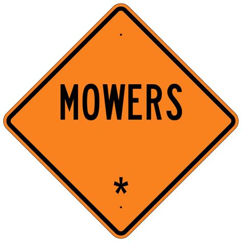 Mowers Roll Up Sign Mutcd W211c Us Signs And Safety