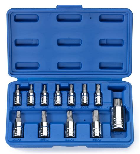 Buy 12 Pc 5 Point Star Torx Tamper Proof Security Bit Socket Set Online