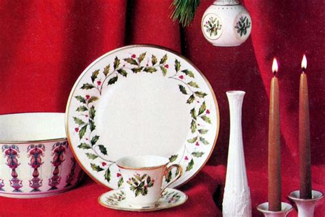Vintage Spode And Lenox Christmas Dinnerware Sets Collectible Holiday