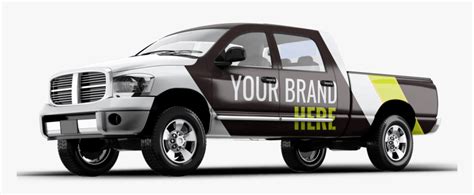 Download Transparent Car Wrap Png - Pick Up Mockup Free, Png Download , Transparent Png Image - PNGitem
