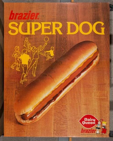 Vintage Dairy Queen Poster Dennis The Menace Margaret Super Dog Dq2 Ebay