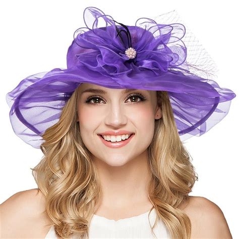 Purple Church Hats Etsy