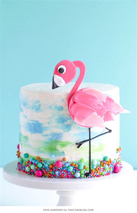 Flamingo birthday cakes for a pink flamingo baby shower or birthday party. Flamingo Cake
