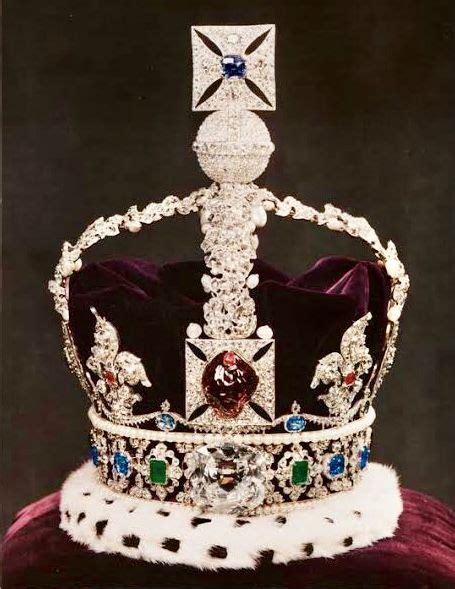 Imperial State Crown Before It Was Lowered For Queen Elizabeth Ii In