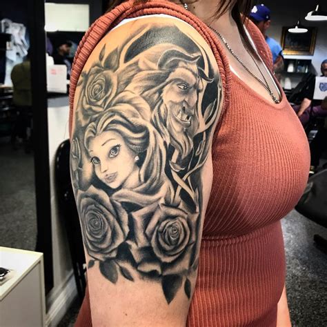 UPDATED: 44 Beauty and the Beast Tattoos (Updated Feb 2020) in 2020 | Beauty and the beast ...