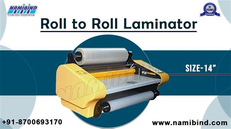 Roll To Roll Lamination Machine Namibind 📲 91 8700693170 Youtube