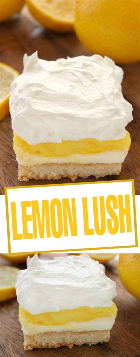 Make the tastiest lemon lush around with this simple and delicious recipe. Lemon Lush | Recipe | Lemon lush dessert, Dessert recipes ...