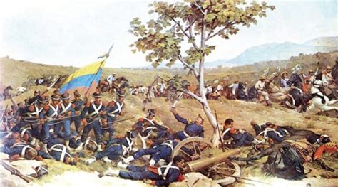 The battle of boyacá (1819), was the decisive battle that ensured the success of bolívar's campaign to liberate new granada.the battle of boyaca is considered the beginning of the independence of the north of south america, and is considered important because it led to the victories of the battle of carabobo in venezuela, pichincha in ecuador, and junín and ayacucho in peru. Imágenes de la Batalla de Boyacá (7 de agosto de 1819 ...