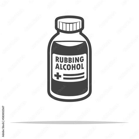 Rubbing Alcohol Icon Transparent Vector Isolated Stock Vector Adobe Stock