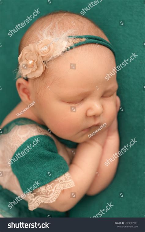 Newborn Baby Girl Sleeping Sweetly Stock Photo 1873687201 Shutterstock