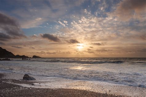 Welcombe Mouth Beach Before Sunset David Gibbeson Photography