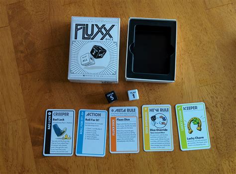They do have board games in prison and as such those you each draw 4 cards off of the top of your decks as your hand. Fluxx Dice Expansion Card Game Review - Not Just Geeks