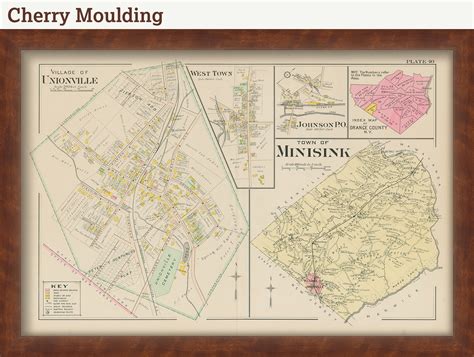 Town Of Minisink And Village Of Unionville New York 1903 Map Replica