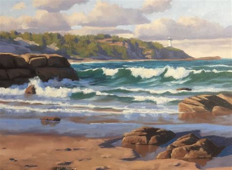 How To Paint A Coastal Scene Samuel Earp Artist Beach Scene
