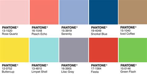 2016 Color Trends Pantones Two Colors Of The Year Rose Quartz And