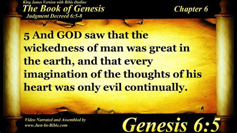 Genesis Chapter 6 Bible Book 01 The Holy Bible Kjv Read Along