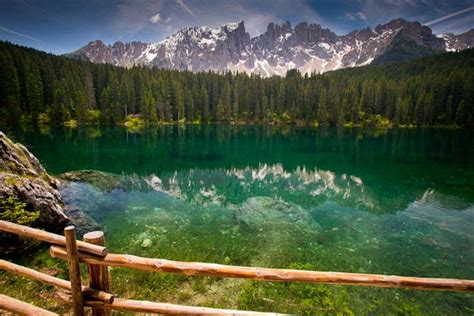 The Dolomites And The Karersee Lake In South Tyrol Italy Travel