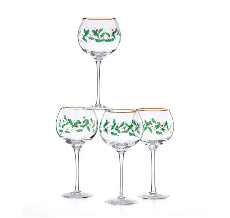 Kitchen Tabletop And Bar Barware Lenox Holiday Balloon Wine Glass