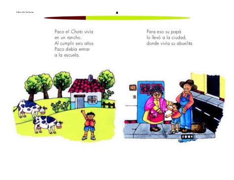 Libro con el tema paco chato 4 grado respuestas libro de español. Lec 1 paco el chato