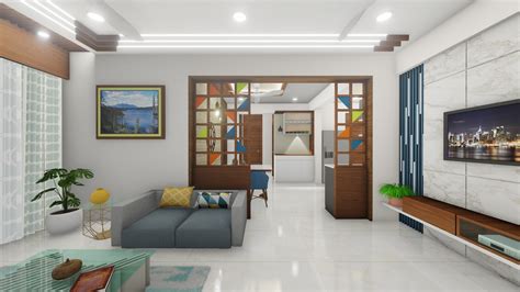 3 Bhk Apartment Interior Behance