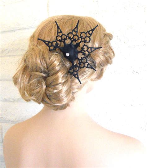 A steampunk hairstyle helps to define your personality and our fabulous steampunk hair gallery opens up a range of looks to choose from. Steampunk Gothic Hair Stick with clock hands and crystals ...