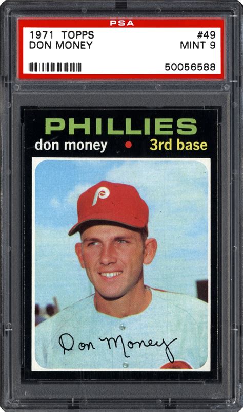 Card description nm ex/nm ex vg good; 1971 Topps Don Money | PSA CardFacts™