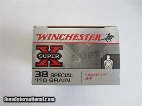 Winchester Super X 38 Special 110 Gr Silvertip Jhp