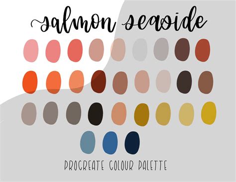 Seaside Procreate Color Palette Swatches Instant Download Etsy Sexiz Pix