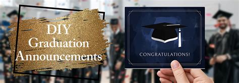 Diy Graduation Announcements Fine Cardstock