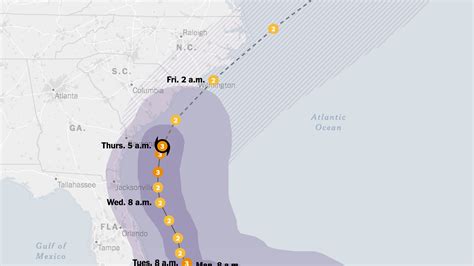 Maps Track Hurricane Dorians Path The New York Times