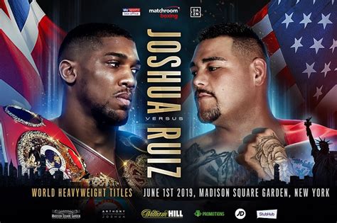 Ruiz misses a straight right to the head, but joshua doesn't counter him. Anthony Joshua vs. Andy Ruiz Jr. Fight Results